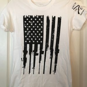 🇺🇸 Grunt Style American Flag Rifle Shirt 🇺🇸